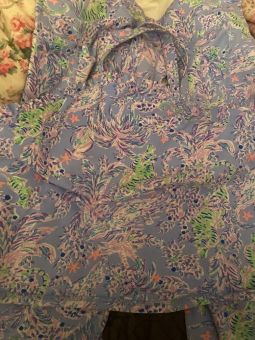 Lilly pulitzer cheetah print workout out set large! - Picture 4 of 6